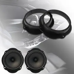 2pcs 6.5in Ring Adapter Plates Universal Front Door Speaker Adapter Mounting Spacer Adaptor Ring for Ford Focus