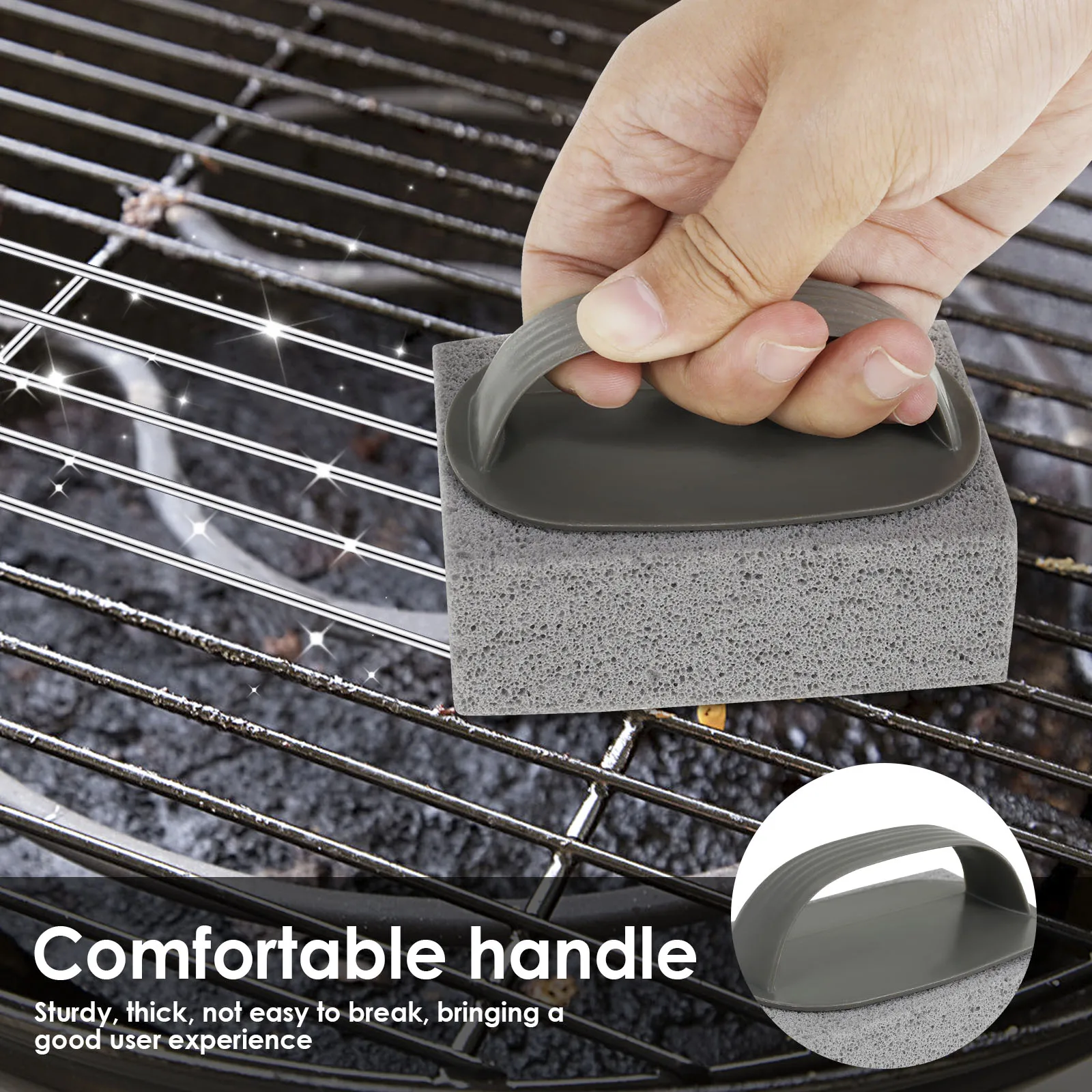 8Pcs BBQ Grill Cleaning Brush Brick Block Pumice Stones Barbecue Rack Brick Block Outdoor Kitchen Cookers Pool Tools
