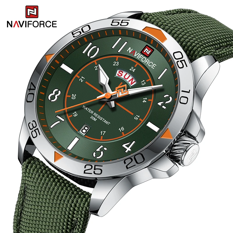 NAVIFORCE Watch for Men High Quality Sports Luminous Quartz Watches Waterproof Day and Date Display Gift Clock Relogio Masculino