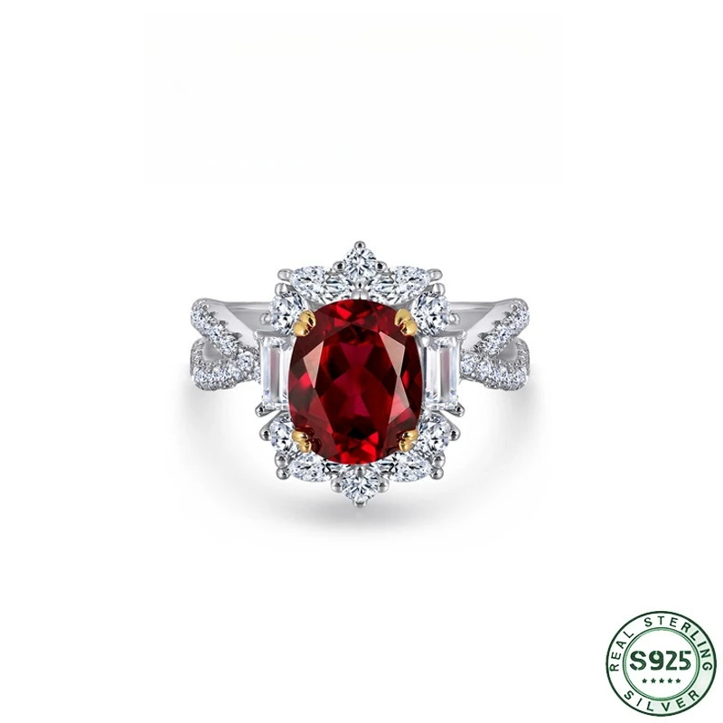 hot-selling-fashion-100-s925-pure-silver-flower-shaped-high-carbon-diamond-ruby-ring-oval-colored-gemstone-ring-wedding-jewelry