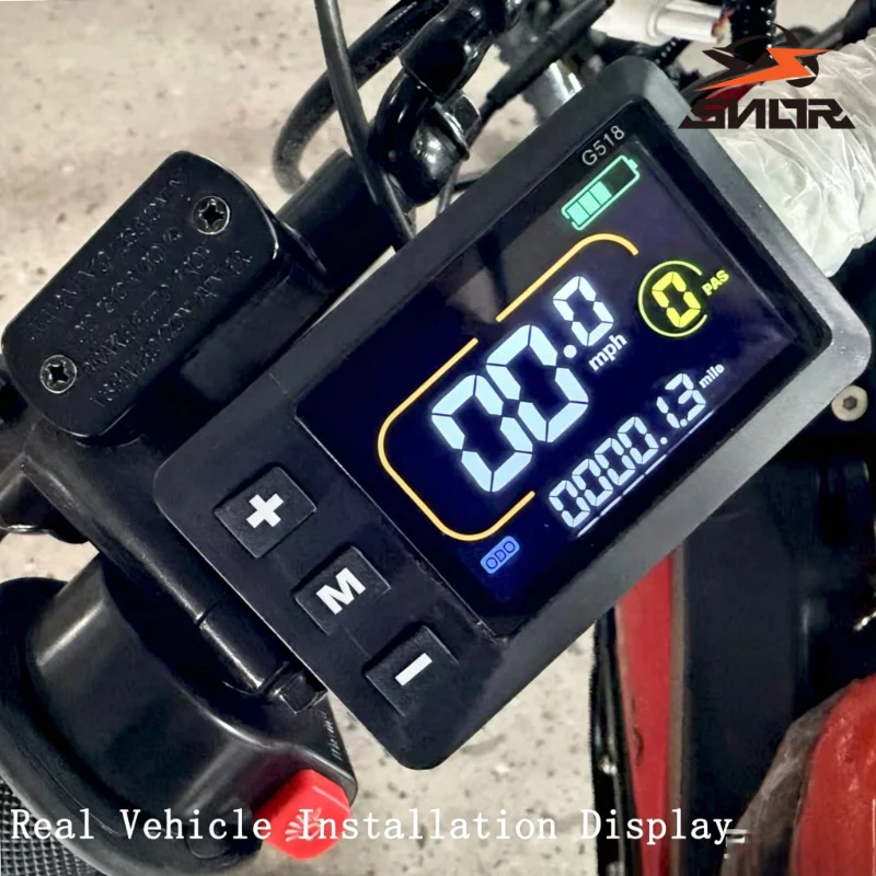 SNOR G518 Multifunction LCD Instrument Display Original For Yozma IN10 Electric Off-Road Dirt Bike Speedometer Dashboard Parts
