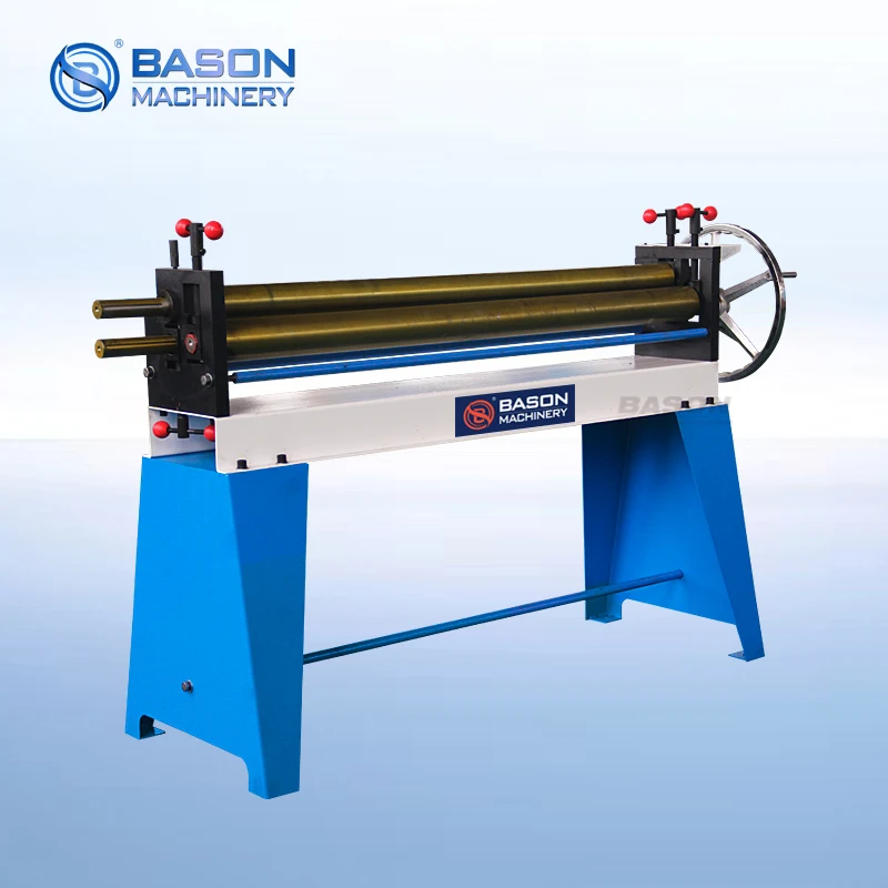 Metal Sheet Rolling Equipment Manual 3-Roller Plate Rolling Machine 1000/1300/1500mm Manual Rolling Machine