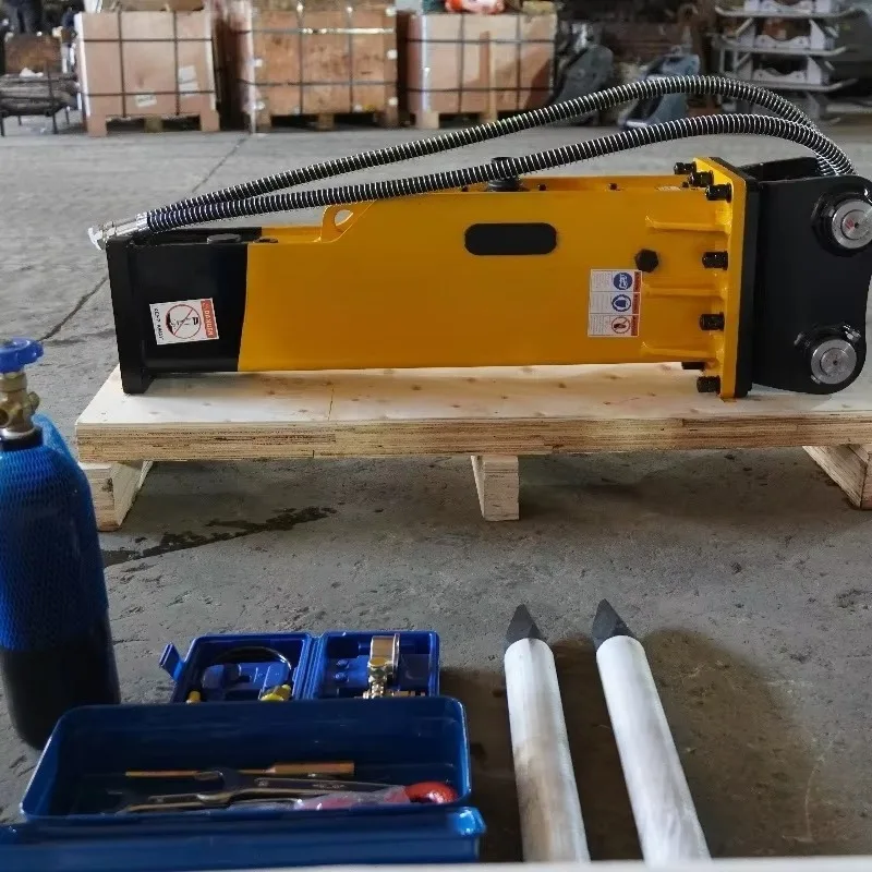 Hydraulic Breaker Hammer High Frequency Heavy Duty For Concrete Rock Breaking Demolition Construction Works
