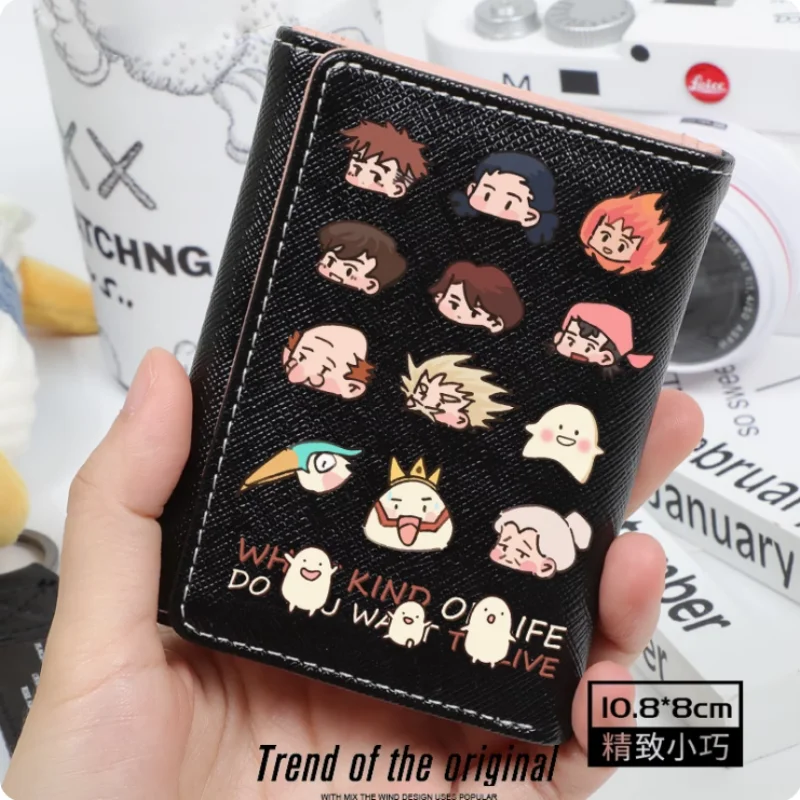 Dompet wanita Anime The Boy and the Heron dompet lipat Wanita Multi kartu kapasitas besar mode dompet Hadiah