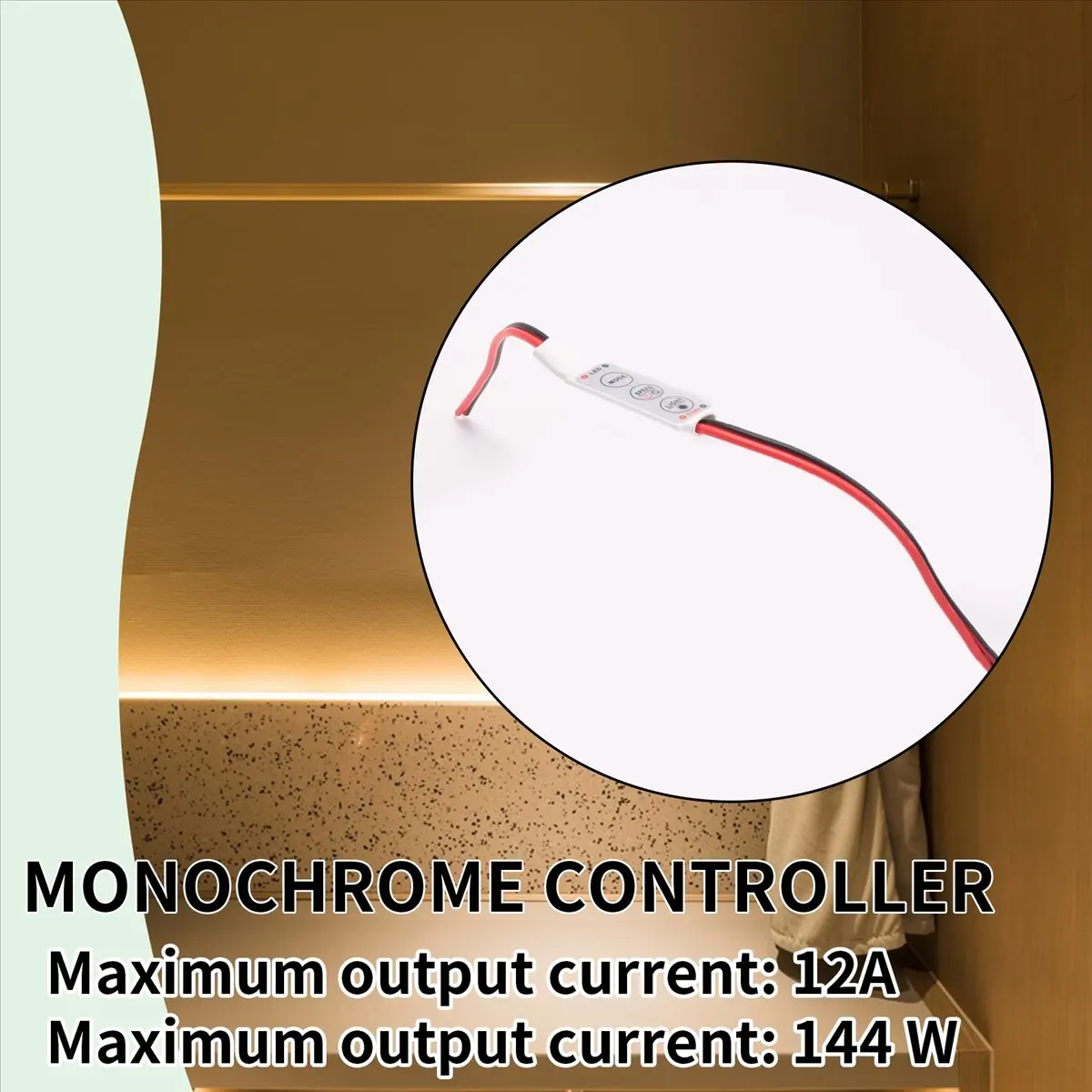 A14M LED Dimmer 12A 5-24V for LED Strips Monochrome Controller