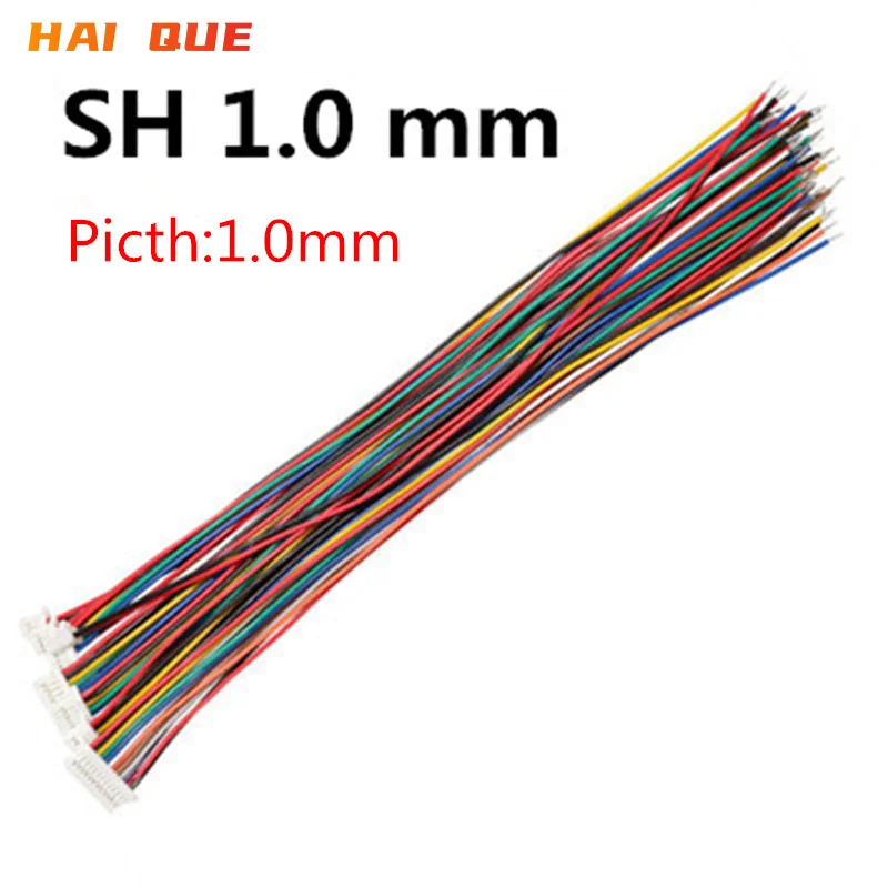 HQ10 Uds 1,0 1,25 1,5 2,0 2,54 SH/JST/ZH/PH/XH 1,0 MM 1,25 MM 1,5 MM 2,0 MM 2,54 MM 2PIN/3/4/5/6/7/10P conector hembra con cable