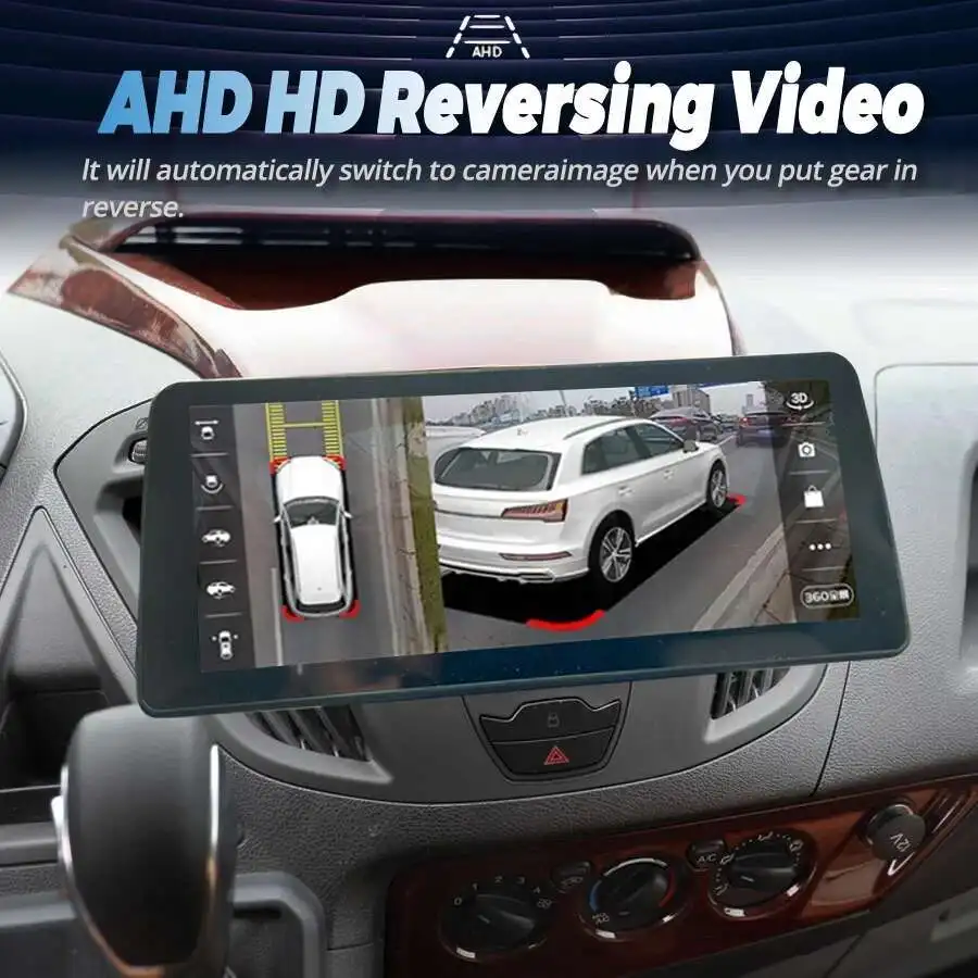 12.3 بوصة 2din راديو السيارة شاشة أندرويد Carplay لفورد ترانزيت مخصص 2014 2015 ستيريو الوسائط المتعددة مشغل فيديو لتحديد المواقع والملاحة