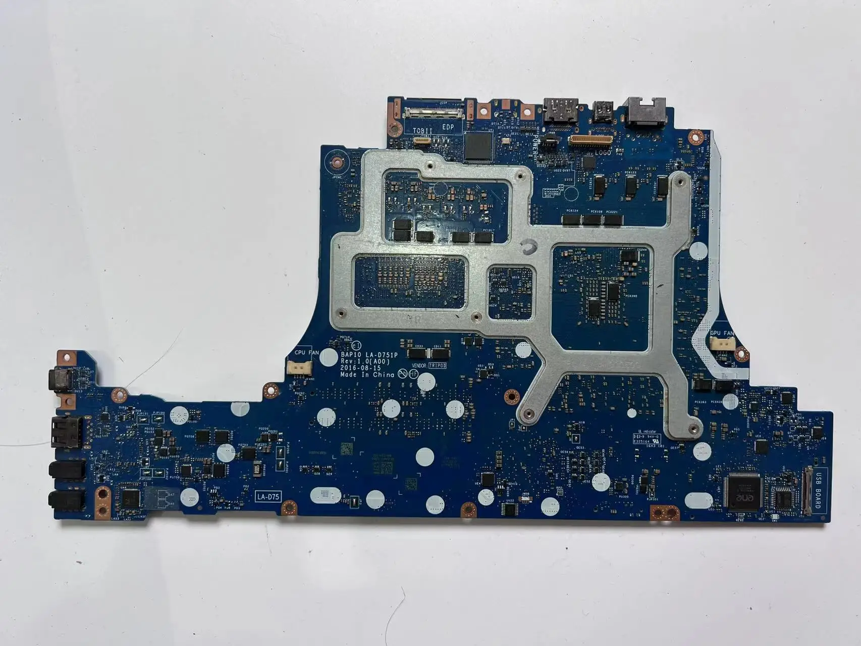 USED Laptop Motherboard CN-0JHRTF LA-D751P FOR 15 R3 / 17 R4 I7-6700HQ GTX1060 6GB Fully Tested and Works Perfectly