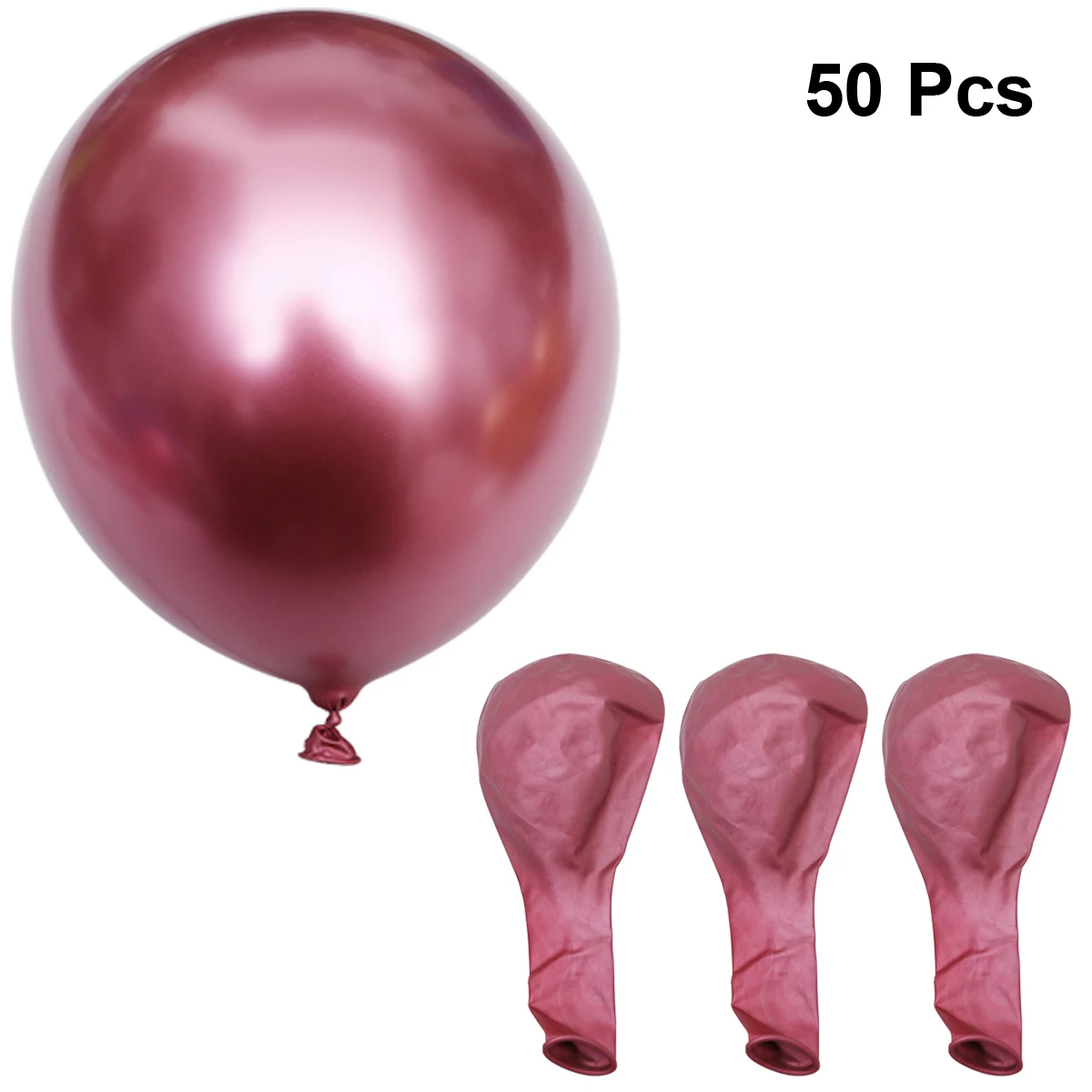 

50 Pcs Metallic Balloons Decoration Party Large Commemorate Grad Latex Festive