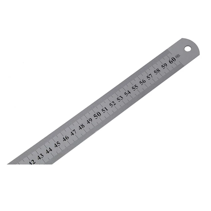 60Cm Stainless Metal Measuring Straight Ruler