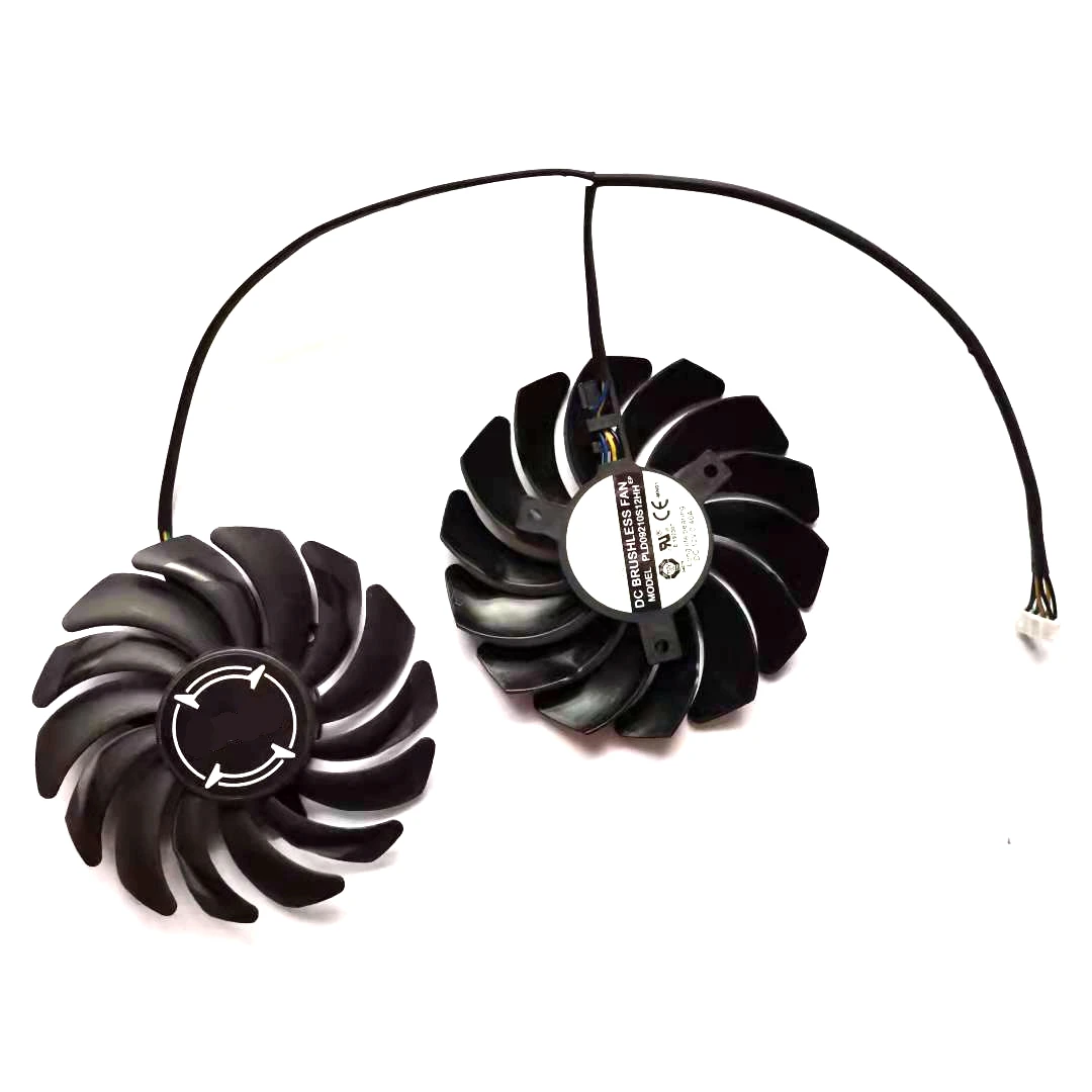 New 2pcs/lot  PLD09210S12HH 4pin 85mm for MSI RX470 RX480 RX570 RX580 ARMOR  P106-100 Mining  graphics card fan