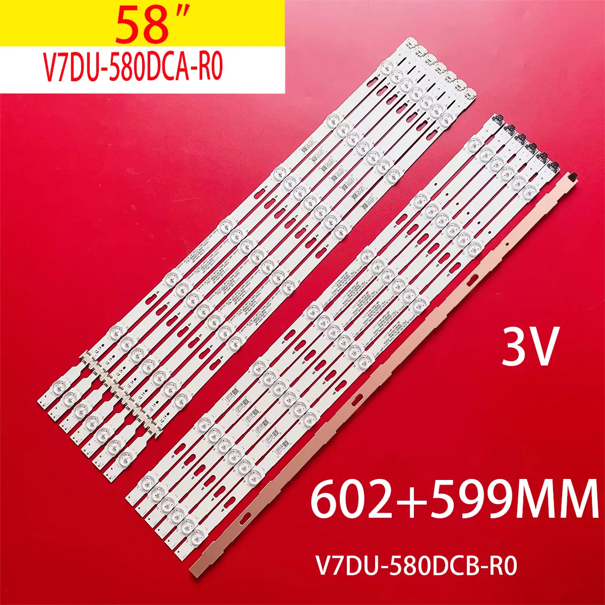 

LED backlight strip For Samsung UE58MU6100 UN58MU6100 UE58MU6122 UN58MU6070 UN58MU6071 UN58MU6125 BN96-43942A 43943A