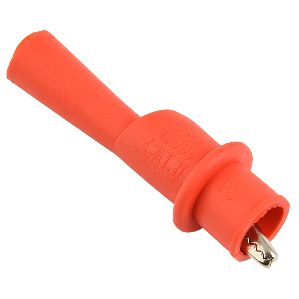 Wire Tips Test Clip Clamp for For MultiMeter Use Insulated Red and Black Clips for 10A 1000V Electrical Testing