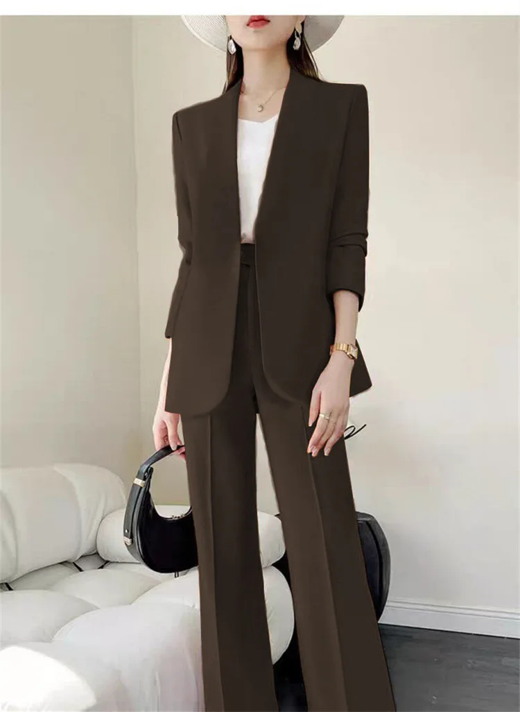 

Fashion 2 Piece Sets Women Outfits Spring Autumn New in Korean Pants Sets Commuter Elegant Suit Coat 2 Piece Sets Women