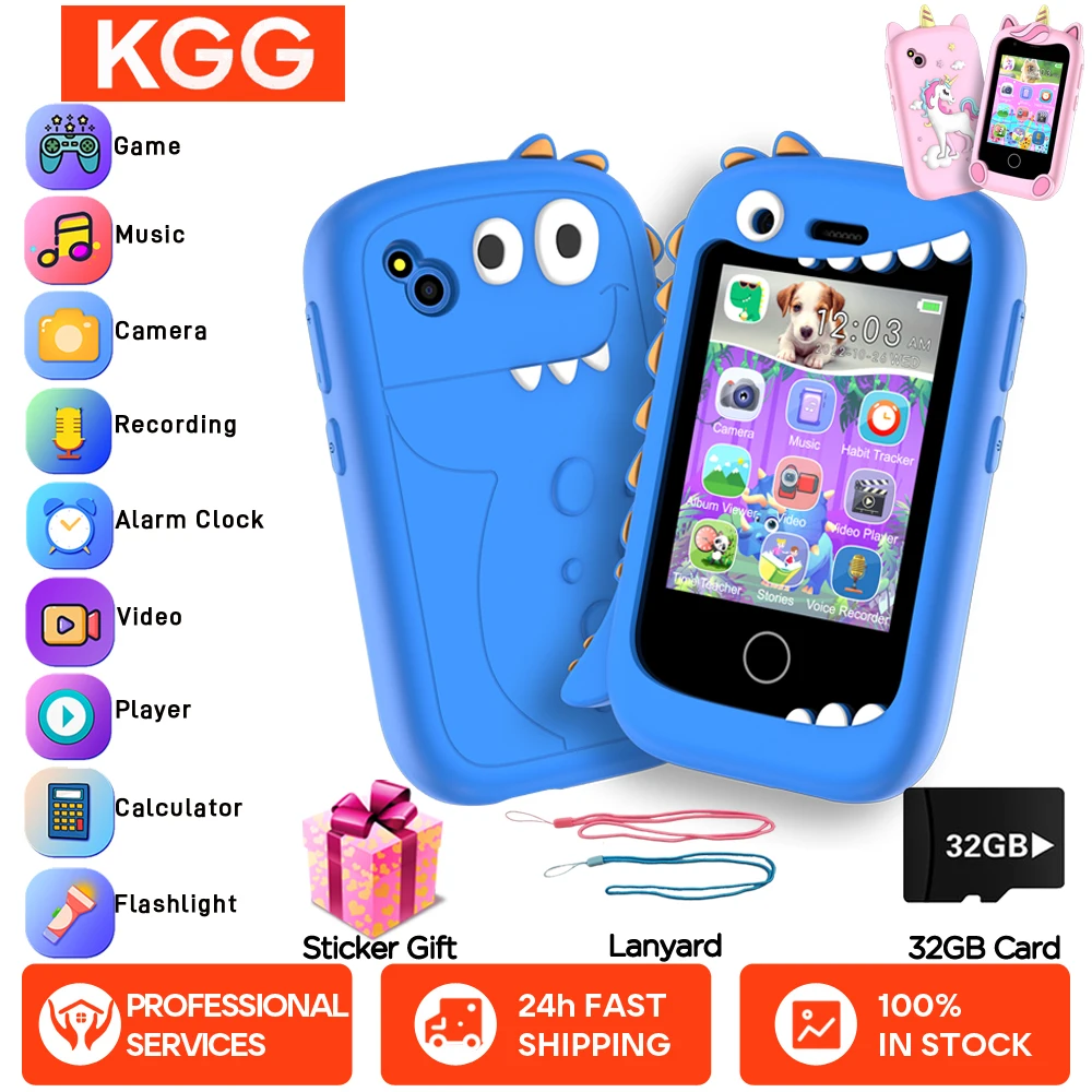 

Kids Smart PhoneTouch Screen Camera Mini Toy Phone Learning Toy For 3-12 Year Old Boys Girls MP3 Player Children Gifts