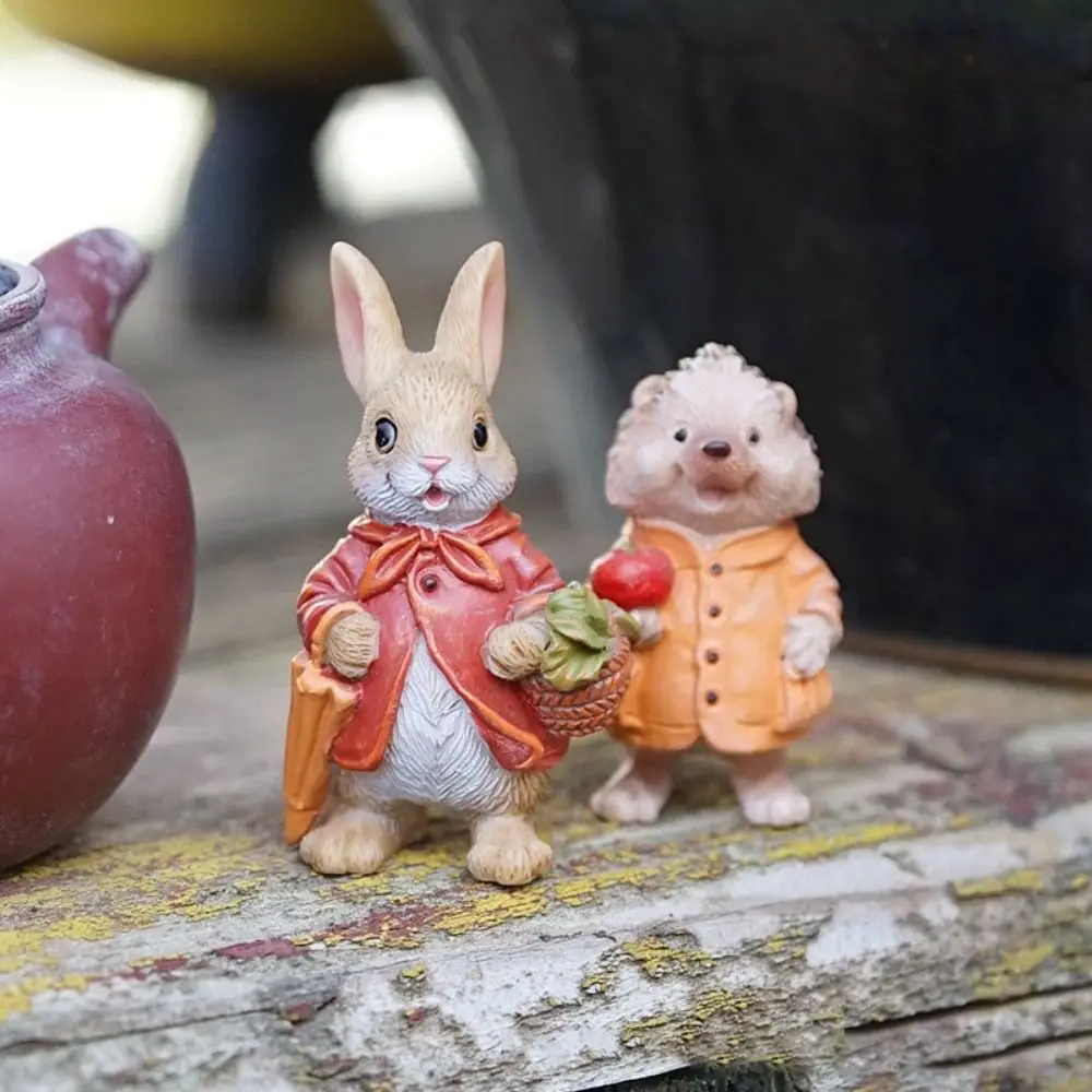 Gifts Cute Pastoral Bunny Ornaments Rabbit Garden Decoration Animal Flower Pot Decoration Turtle Potted Ornaments