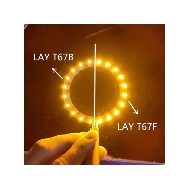 100PCS 3528 Amber Red + Yellow Bicolor LED ( LAY T67B-T2V1-1-1+U2V2-45 ) PLCC-4 , 617nm 587nm 50ma Reverse Pole LAY T67F