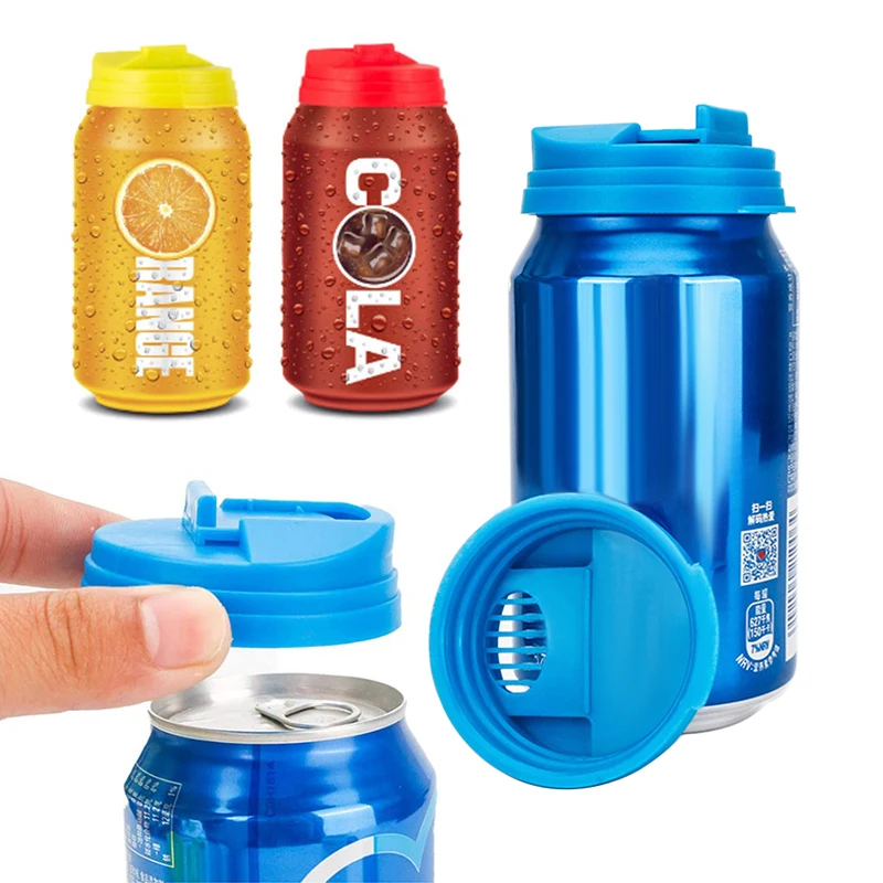 1/3pcs Bottle Top Lid Soda Saver Caps Top Can Cover Fizz Coke Drink Soda Lid Cap Wine Bottle Stopper Flip Protector Reusable