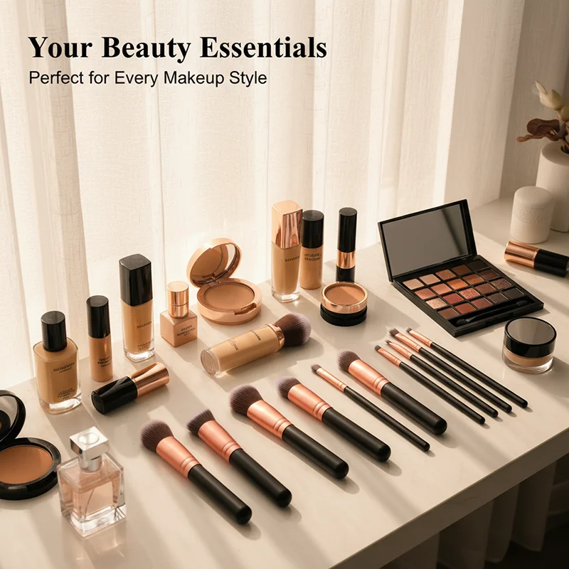 16PCS Soft Fluffy Makeup Brushes Set for Women Foundation Blush Powder Eyeshadow Blending Cosmetic Beauty Tools Christmas Gift