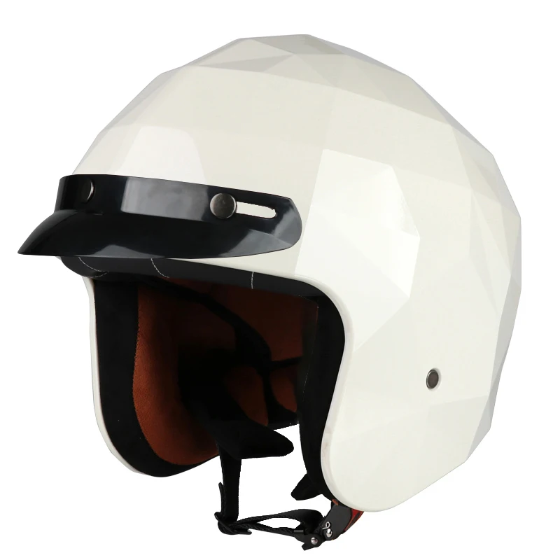 

Motorcycle Helmet Retro 3/4 Half Open Helmet Suitable for Men and Women in All Seasons Motorcycle Scooter Helmet