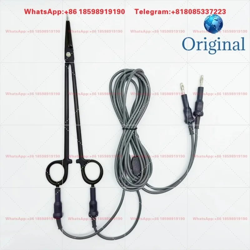 For Reusable Bipolar Forceps with 4.0 Silicone Electrode Cable for Lab Training / Electrosurgical Simulation