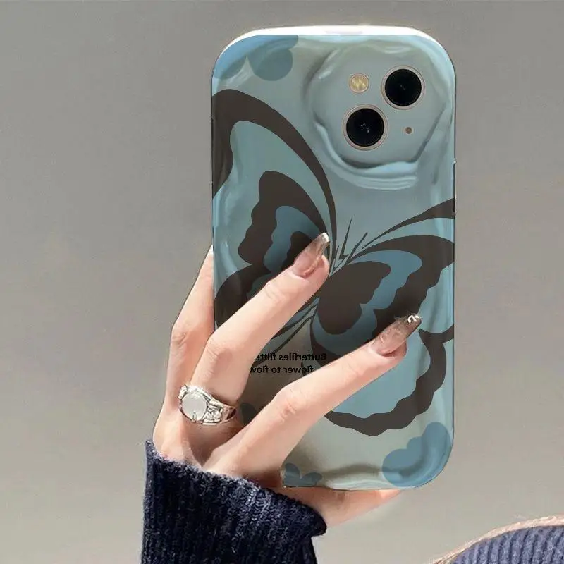 Oil Painting Butterfly Case for VIVO Y15S Y15A Y01 Y16 V29E V27E V25E V23E V21E V27 V25 V23 V20 T1 S1 V15 Pro Soft Back Cover