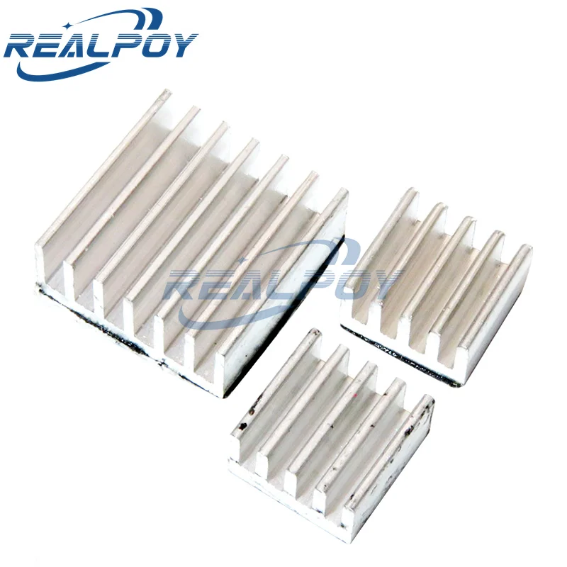 3PCS Adhesive Raspberry Pi Heatsink Cooler Pure Aluminum Heat Sink Set Kit Radiator For Cooling Raspberry Pi 2 B