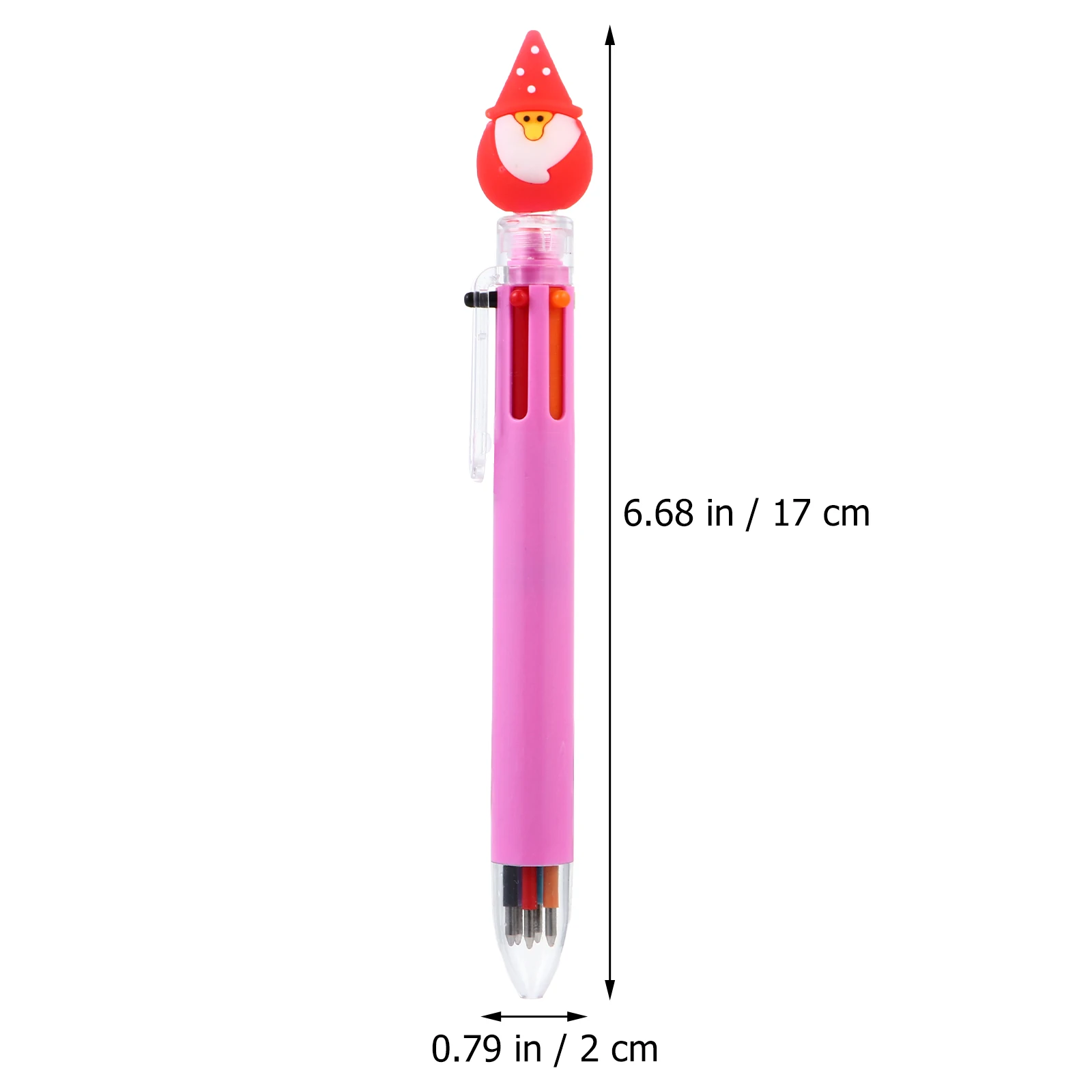 

8Pcs Cartoon Gel Pen Plastic Christmas Atmosphere Smooth Ink Writing Pen Adorable Design Practical Office School Supplies