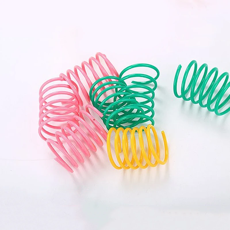 Pet Toy Vibrant Colors Wide And Durable Colorful Springs Promotes Bonding Interactive Cat Toys Playful Pet Accessory Kitten Toys