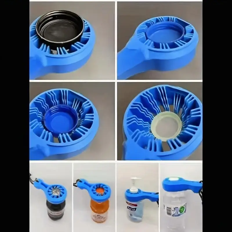 Wrench Style Jar Lid Opener 1Pc Lightweight Multifunctional Bottle Cap Removal Aid Can Opener for Weak Hands Kitchen Gadget