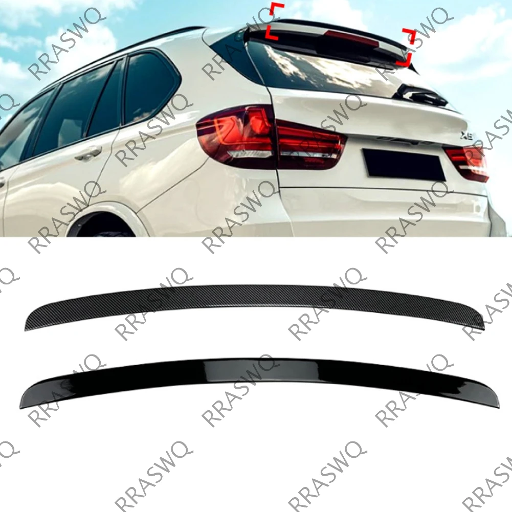 Для BMW X5 F15 M Sport 2014-2018 г.в. Глянцевый черный/под карбон спойлер на крышку багажника, верхний сплиттер-накладка