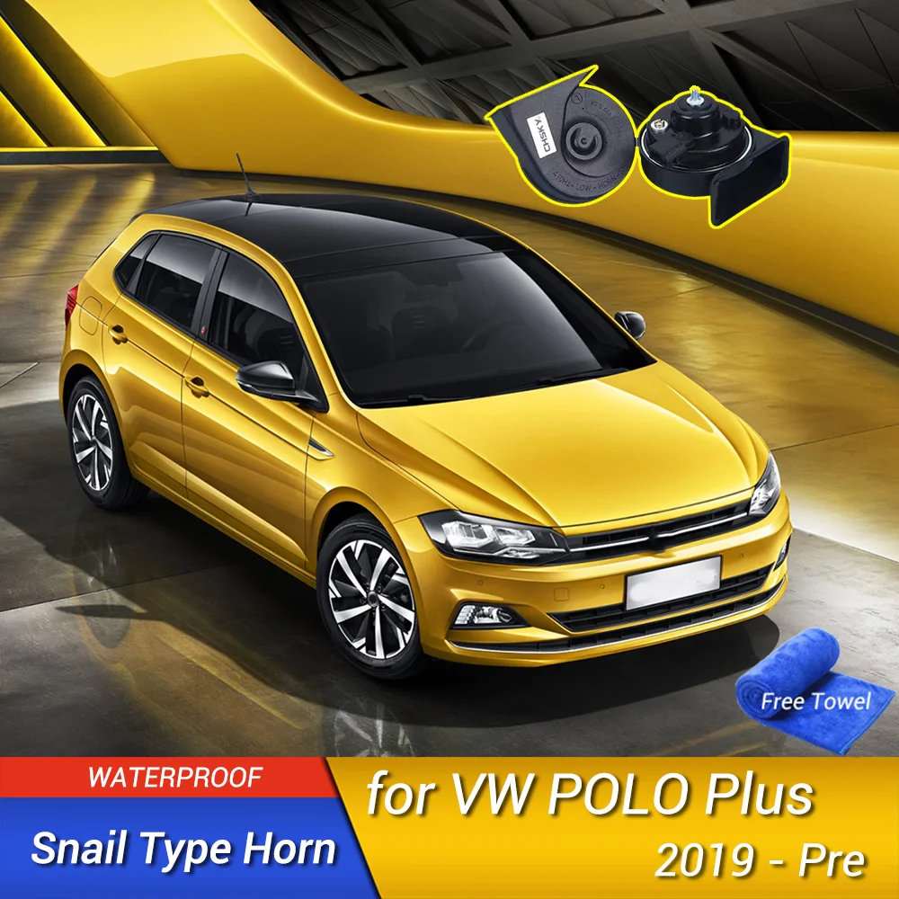 For VW POLO Plus 2018-2024 Car Snail Horn Speakers Tweeter High Bass Waterproof Whistle