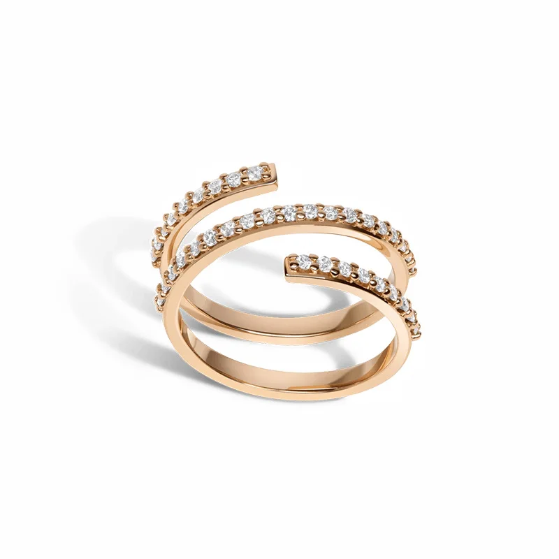 

Jenny&dave Party Minimalist Retro S925 Solid Silver Zircon Versatile Personalized Jewelry Party Jewelry Rings Women's Open Ring