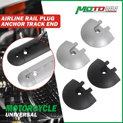 10PCS Airline Rail Plug Anchor Track end Plastic Finish For The Rail Anti-collision Round Motorcycle Traile Accessories