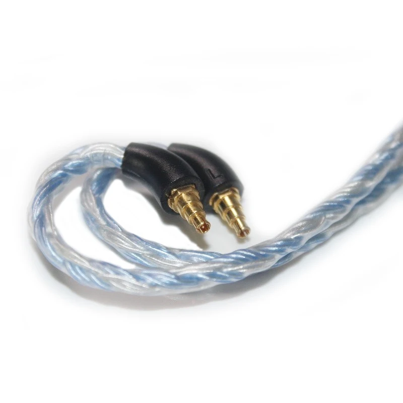 4.4mm IE40pro IE40 Cable OCC 24 Core Earphones Silver Plated Upgrade Balance 2.5 3.5mm With MIC