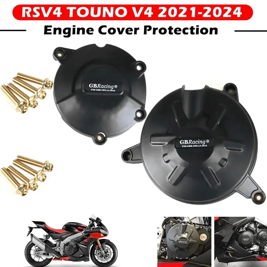 

Motorcycles Engine Cover Protection Case For Case GB Racing For Aprilia RSV4 TUONO V4 2021-2025 GBRacing Engine Covers