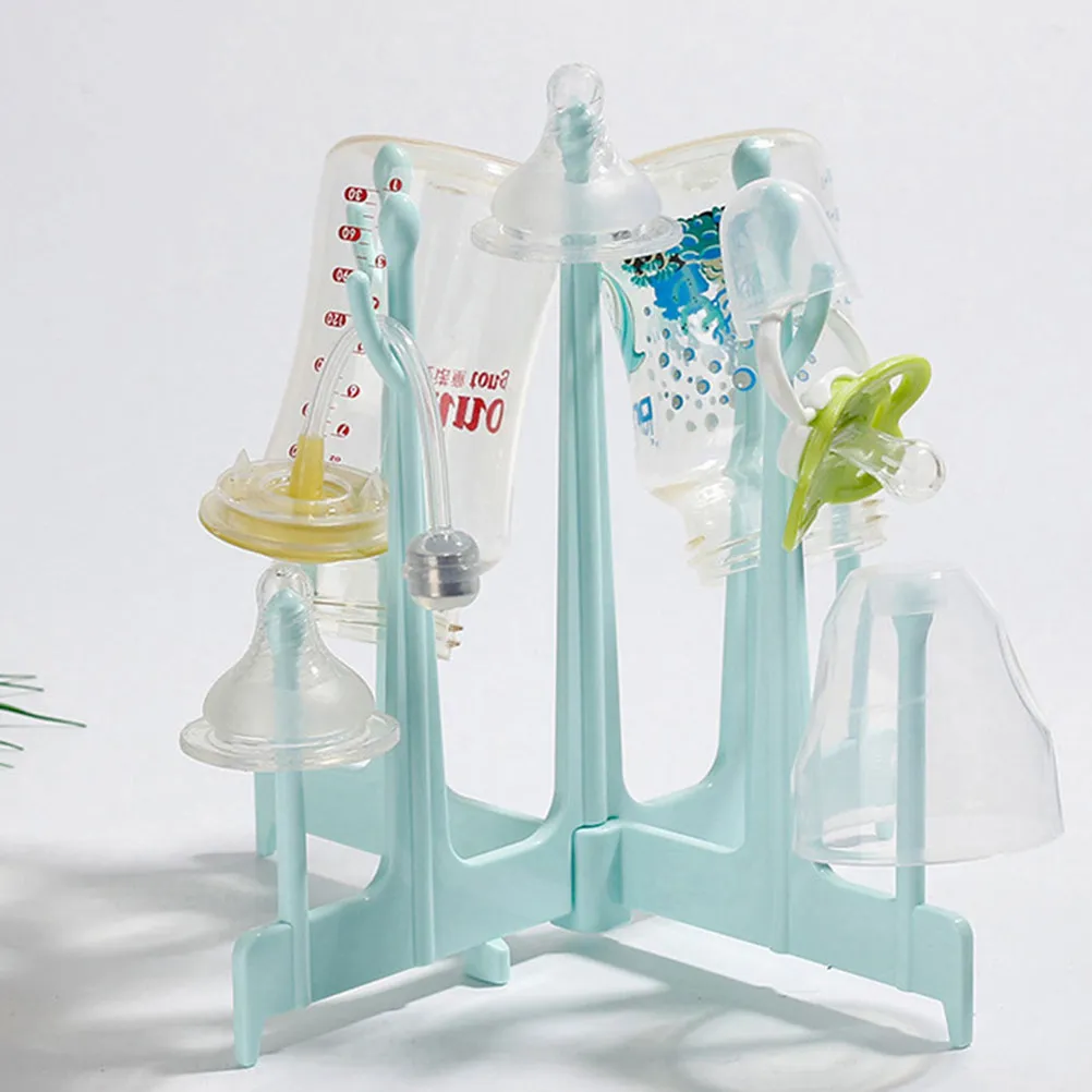 

1Pcs Baby Bottle Drying Rack Detachable Foldable Portable Milk Bottle Storage Organizer for Home Travel Toddler Cups Drainer