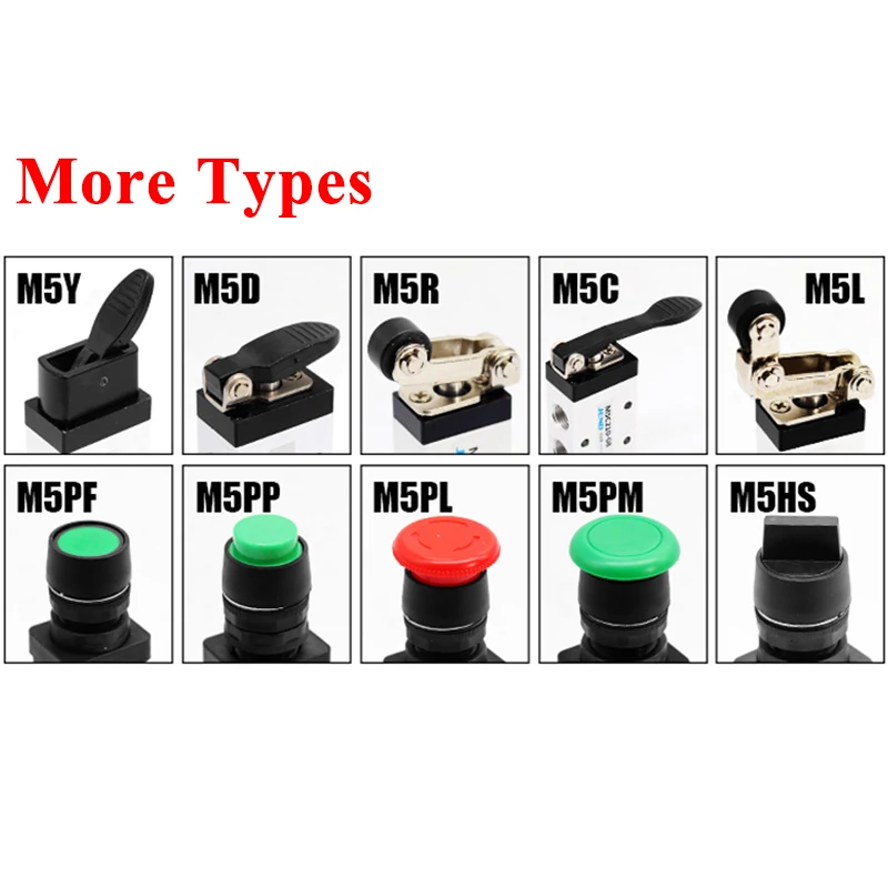 Mechanical Valve M5B210-08 M5CM5D M5R M5L M5Y M5PP Pneumatic Manual Switch M5PF110-06