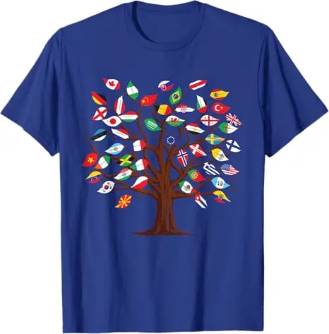 Länder der Welt, 287 Flaggen, internationale Flagge, Herz-T-Shirt, Y2k-Reisegrafik, ästhetische Kleidung, lustiges Geographie-T-Shirt über die Welt – Detail 5