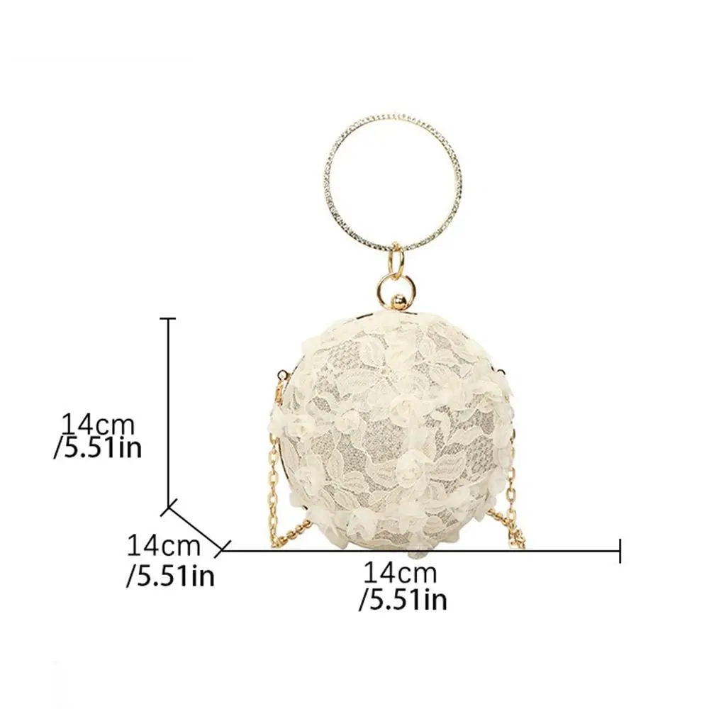 عادية التطريز مساء مأدبة حقيبة سعة كبيرة الدانتيل الكرة حقيبة يد حقيبة كروسبودي حقيبة كتف مخلب محفظة المرأة
