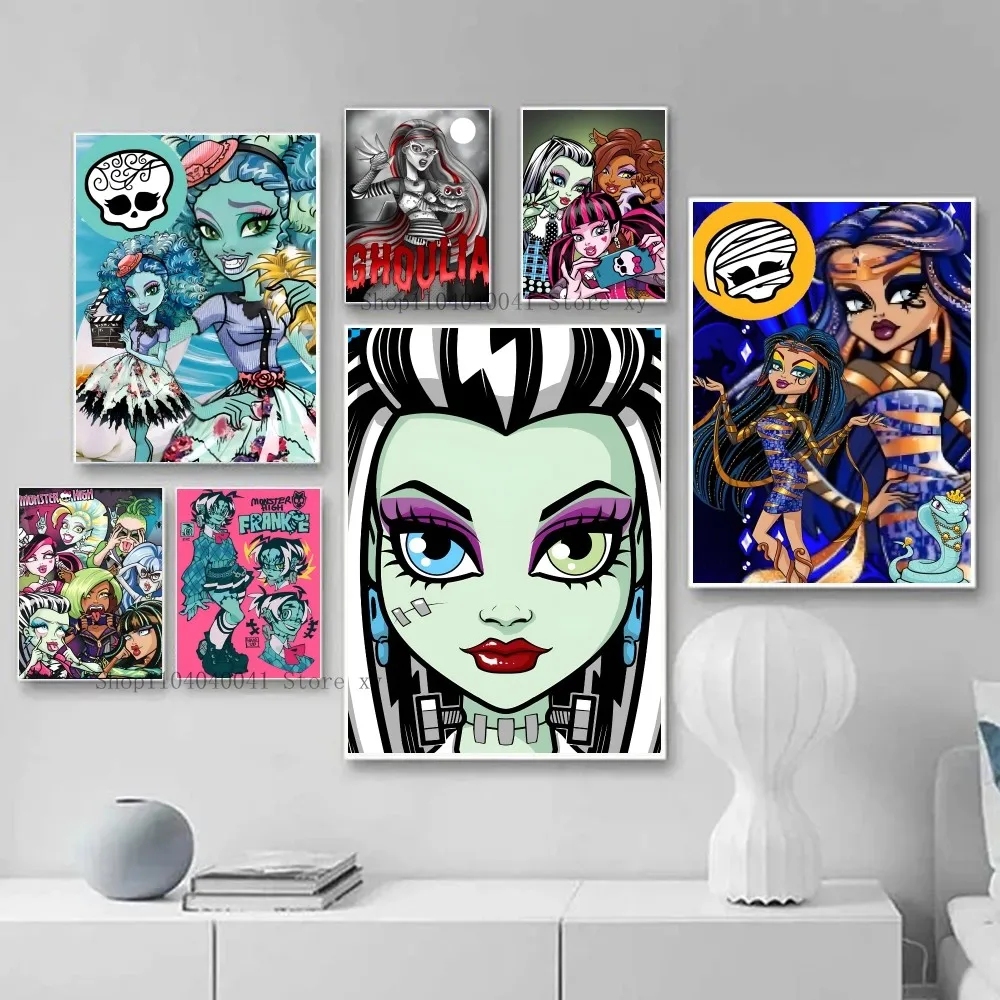 1 قطعة الكرتون الوحش عالية المشارك ورقة طباعة غرفة المعيشة المنزلي غرفة نوم مدخل بار مطعم مقهى الفن اللوحة الديكور #3