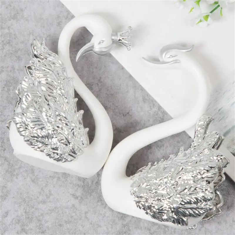 Lot Crown Glass Table Swan Baking Decorative Birthday Anniversary Ornament Cake Topper Figure Paper Weight Desk Home Decor