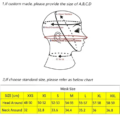 Handmade Latex Hood Sexy Fetish Mask Open Eyes and Mouth with Back Zipper for Halloween Cosplay Costumes