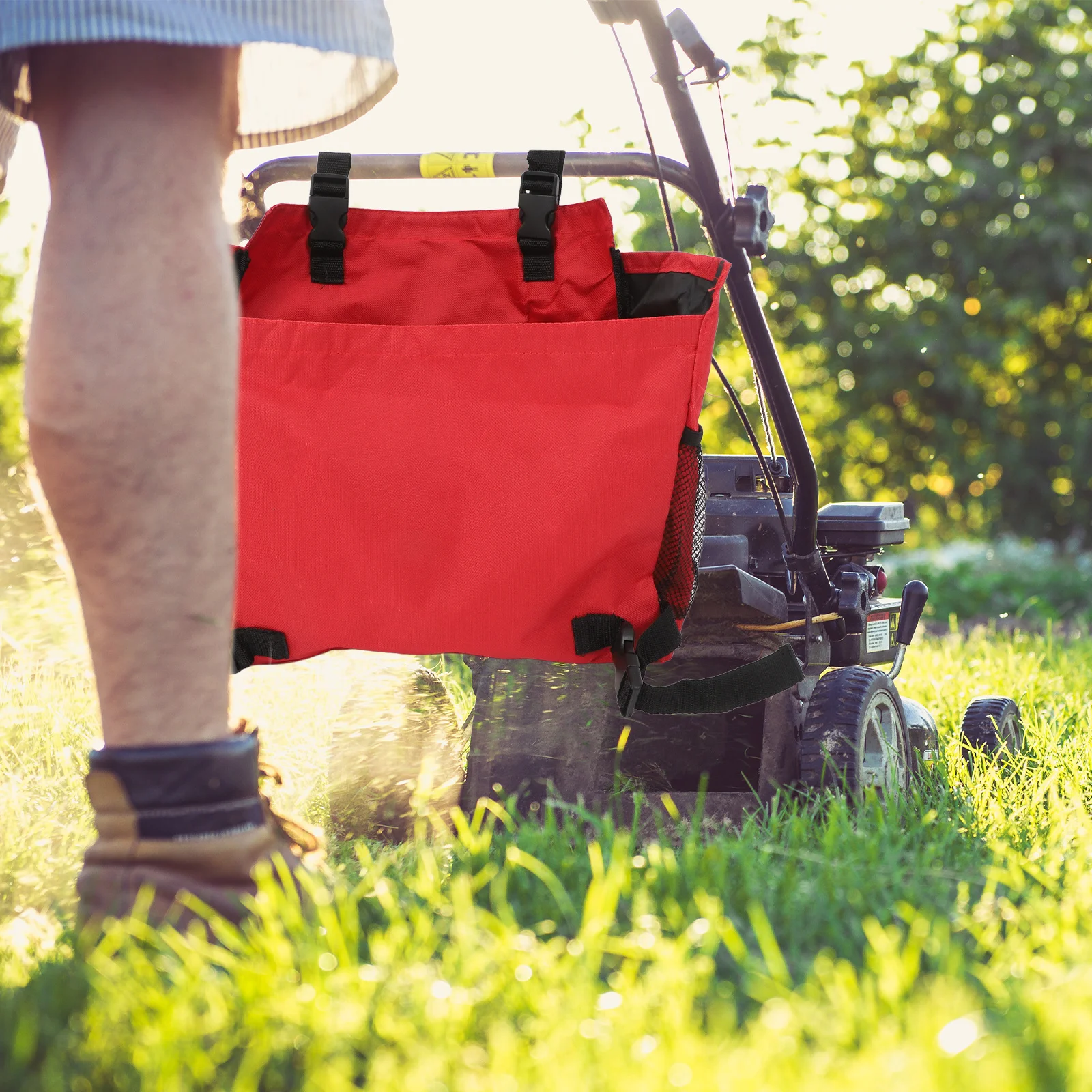 Регулируемая сумка для газонокосилки, прочный органайзер из ткани Оксфорд, большой карман для хранения ключей от телефона, маленькие инструменты, работа в саду