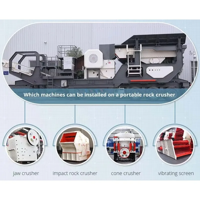 Crawler Type Mobile Impact Crushing Station with Gear Core Components for Limestone Construction Waste Recycling Long Lifetime
