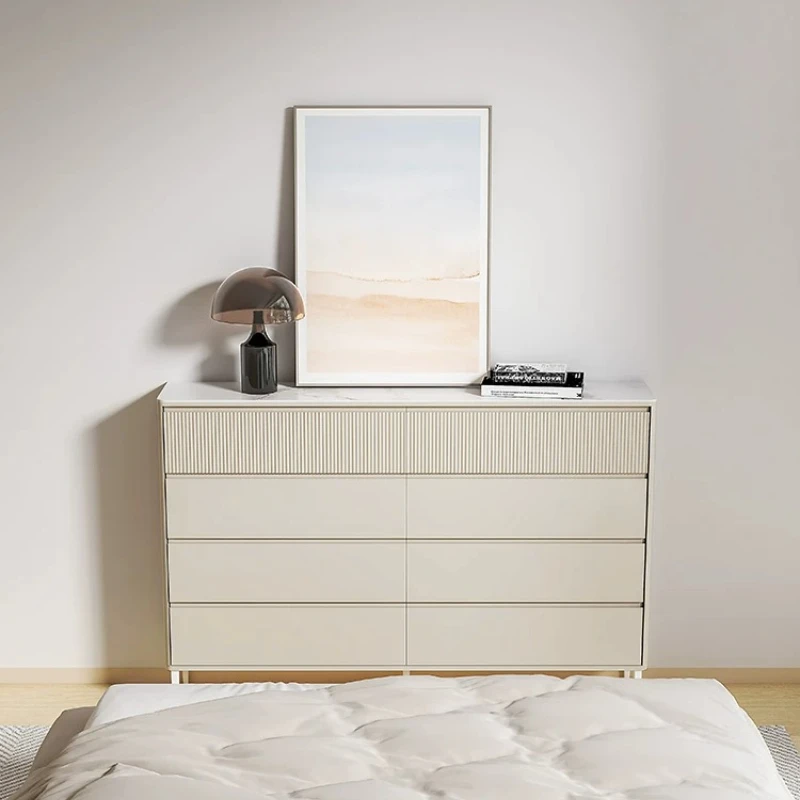 

LTT ultra-thin drawer storage cabinet extremely narrow master bedroom bedside rock slab TV cabinet