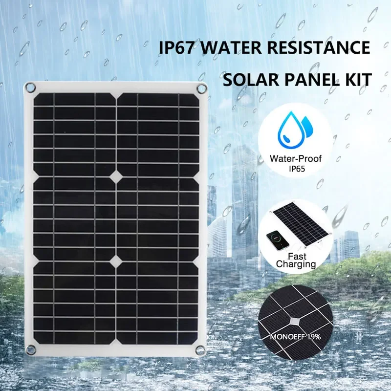 Multi Model Solar Panel 30-600W Portable Power Supply for Outdoor Emergency Mobile Phone Charging Battery Power Supply