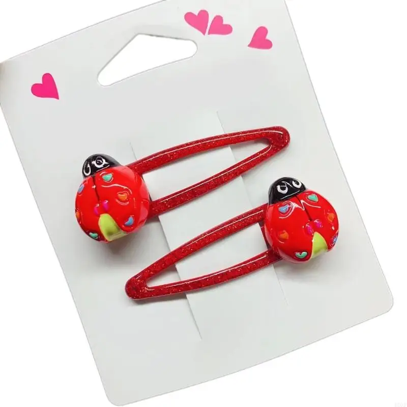 H0xf Princess Hair Clip Hair Tie Badebird Hair Clamps Ladybird Hair Catch Barrettes Strong Hampin For Girls