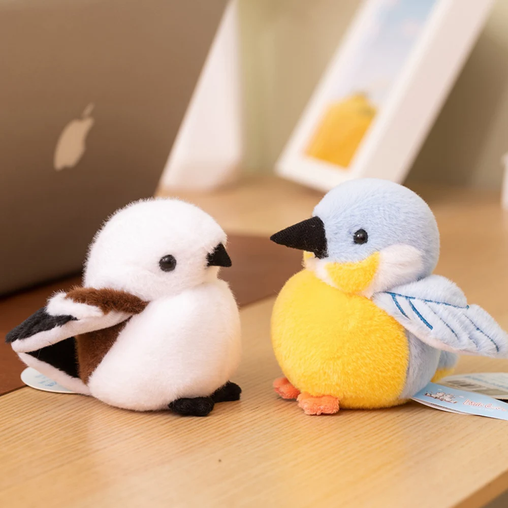 

Simulation Plush Tit Bird Pigeon Toys Soft Stuffed Unique White-eye Kingfisher Dolls Ideal Birthday Gifts for Girls Collection