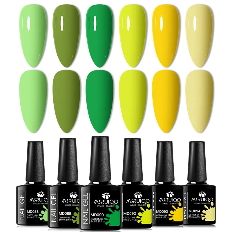 6pc Nagelgel Polish Set All-Season Ultra Gepigmenteerde Semi Permanente UV Schilderen Gel Voor Nagels Salon DIY manicure Vernis Ontwerp